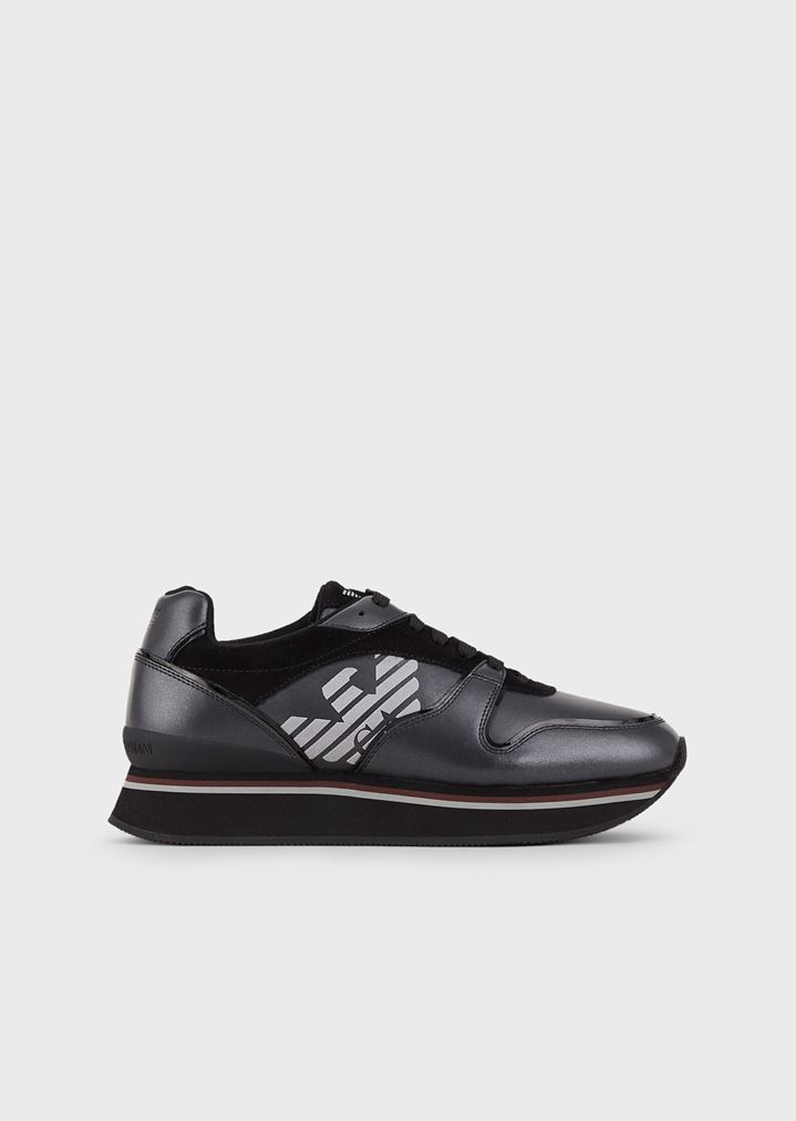 Iridescent leather sneakers Iridescent leather sneakers