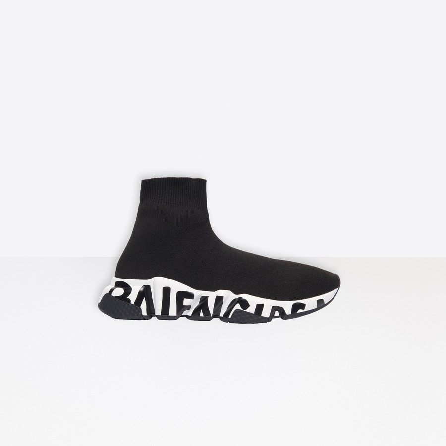 black and white balenciaga sneakers