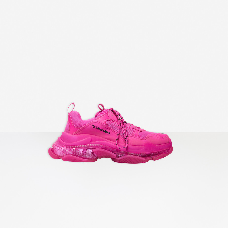 Order Balenciaga Triple S Trainers Jaune Fluo shoes online