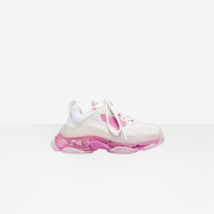 balenciaga white and pink