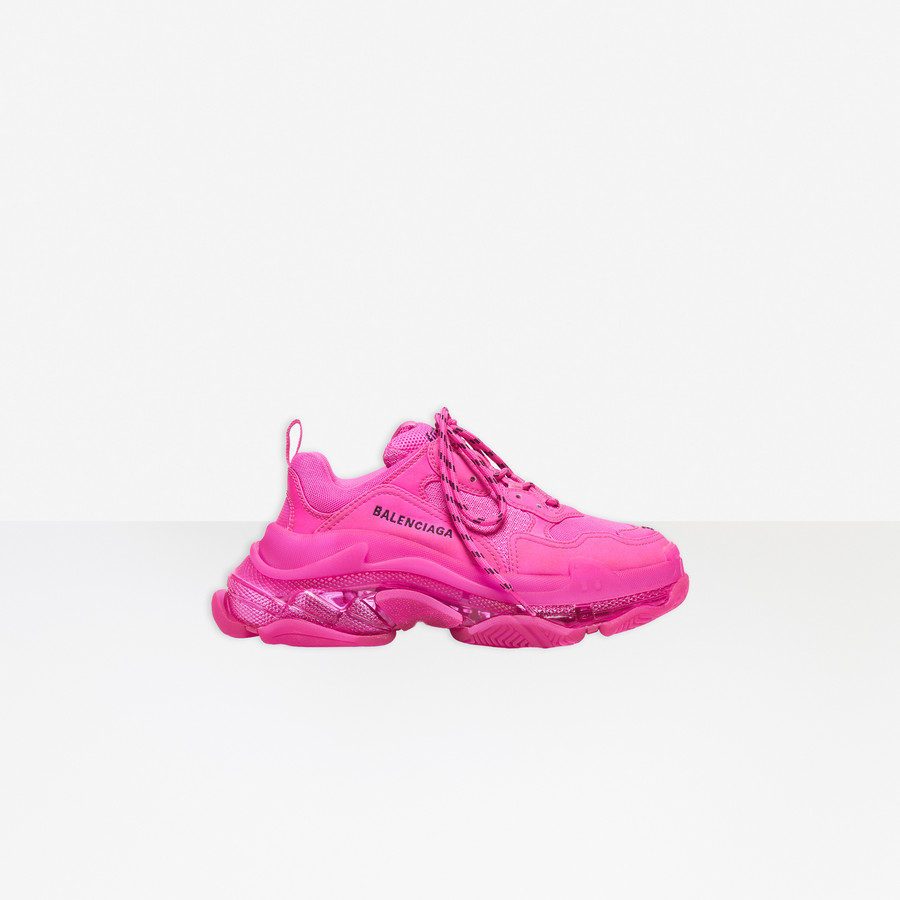 Triple S Clear Sole Sneaker Pink for 