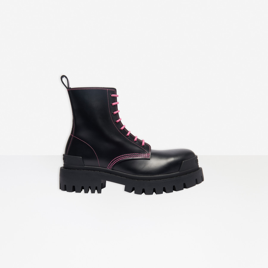 Strike Lace Up Boot Black for Women 