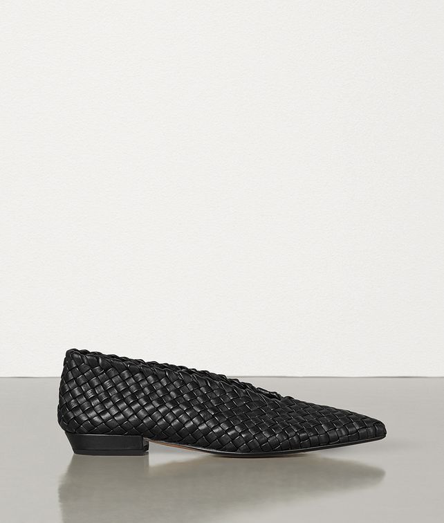 BOTTEGA VENETA ALMOND FLATS IN INTRECCIATO NAPPA Flat Woman fp