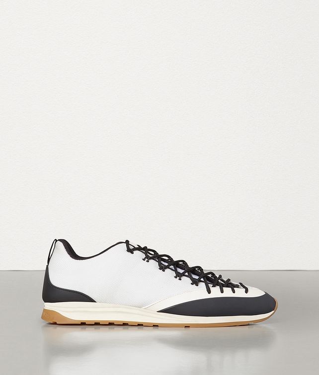 BOTTEGA VENETA SNEAKERS IN CALFSKIN AND TECHNICAL FABRIC Trainers Man fp