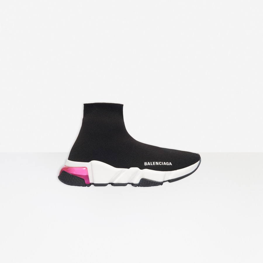 Speed Clear Sole Sneaker BLACK/WHITE 