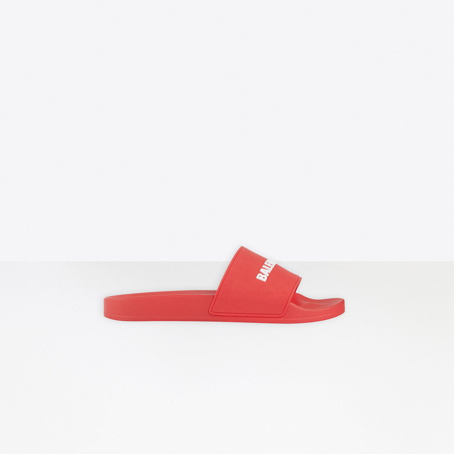 Pool Slide Sandal RED/WHITE for Men 