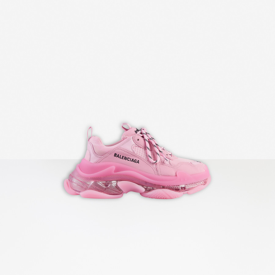 Triple S Clear Sole Sneaker Pink for 