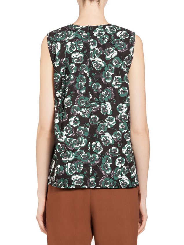 Top Marni Top in poplin Poetry Flower Woman