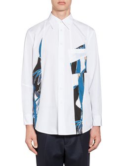 Shirt In Cotton With Magma Print ‎ from the Marni ‎Fall Winter 2018 ...