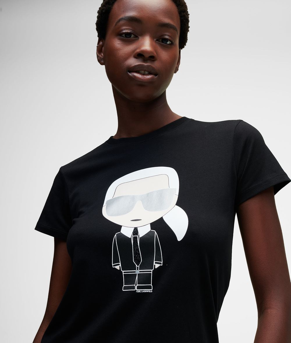 KARL LAGERFELD Ikonik Karl T-Shirt T-shirt Woman f