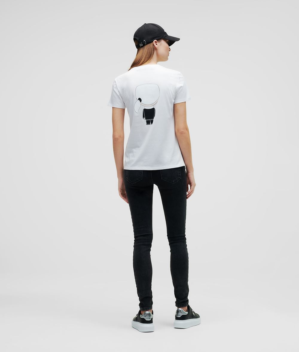 KARL LAGERFELD Ikonik Karl T-Shirt T-shirt Woman d