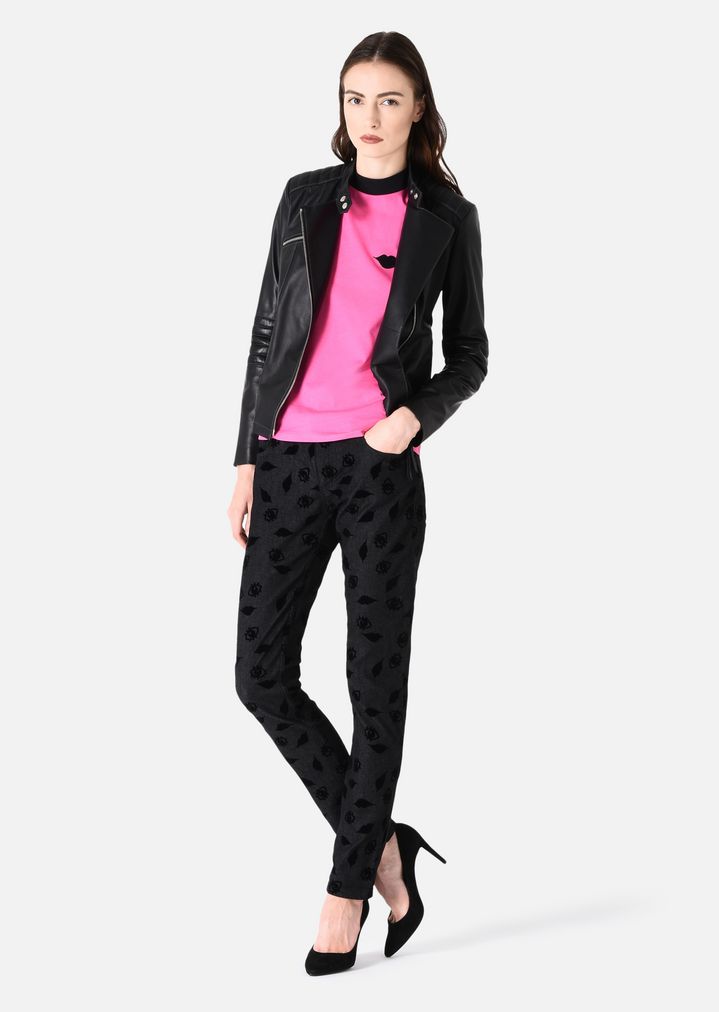 T-SHIRT AUS JERSEY/PIMABAUMWOLLE MIT GIRLY-PRINT T-SHIRT AUS JERSEY/PIMABAUMWOLLE MIT GIRLY-PRINT