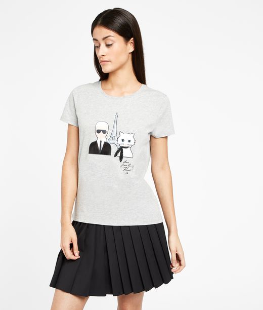 KARL LAGERFELD Karl & Choupette In Paris Tee 12_f