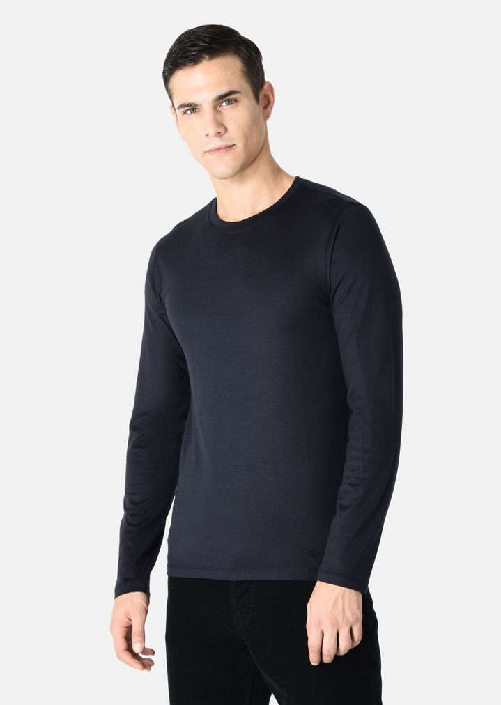 mens armani long sleeve t shirt