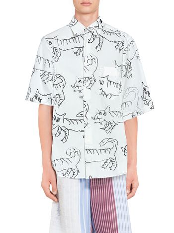 Marni Cotton shirt print by Madgalena Suarez Frimkess Man