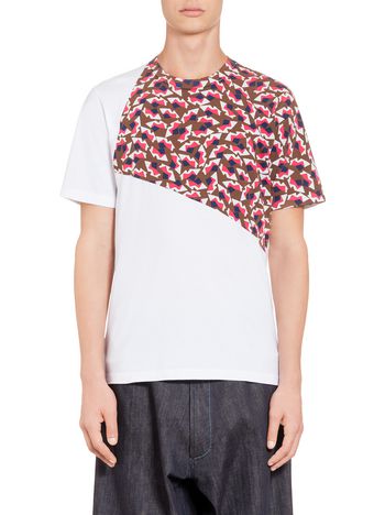 Marni T-shirt in compact jersey with front print Man