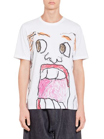 Marni T-shirt in jersey with print by Magdalena Suarez Frimkess  Man