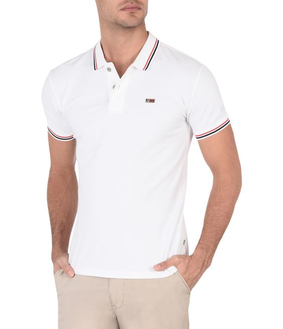 NAPAPIJRI TALY STRIPE Short sleeve polo Man f