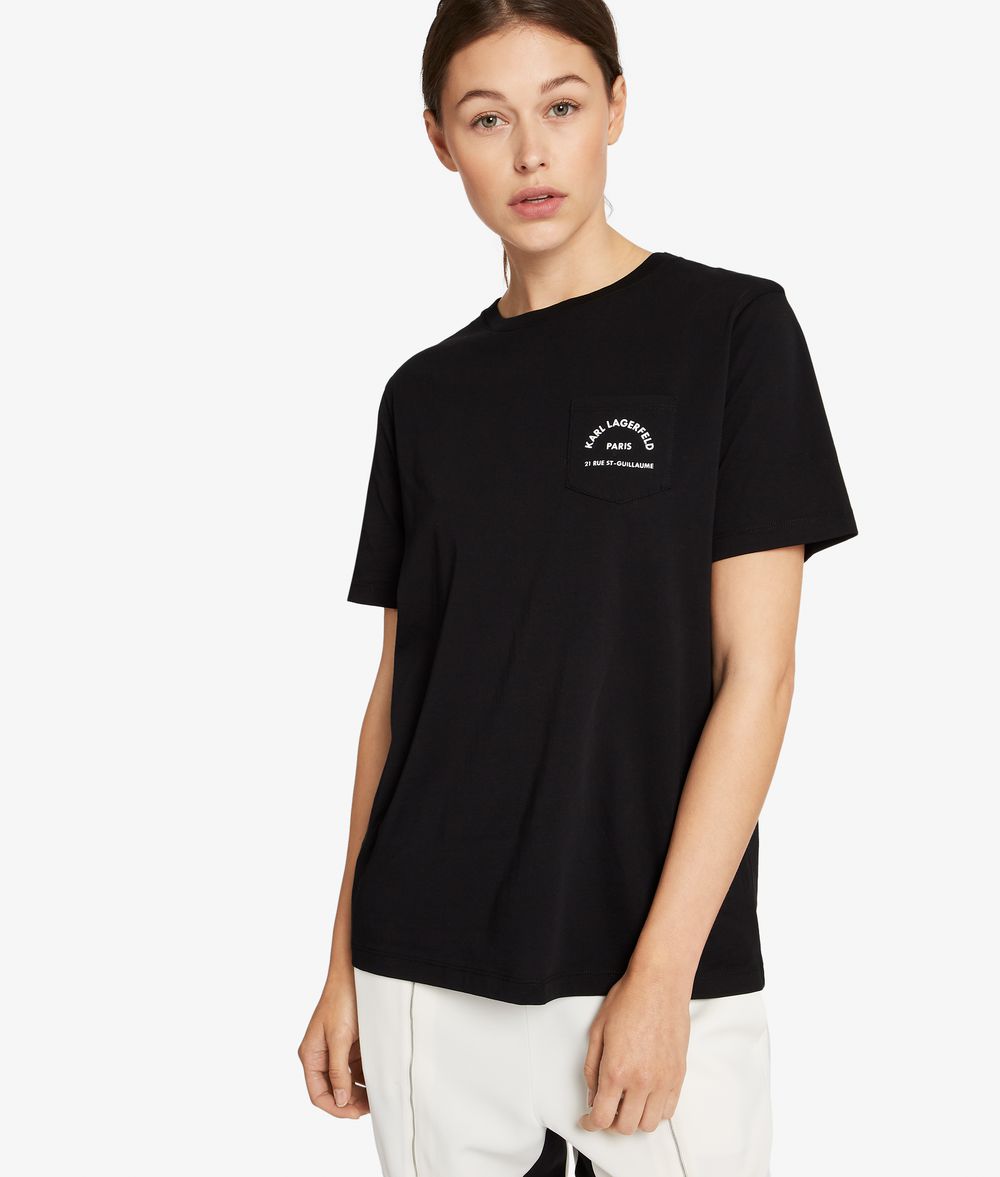 KARL LAGERFELD Kl Logo Pocket T-Shirt T-shirt Woman f