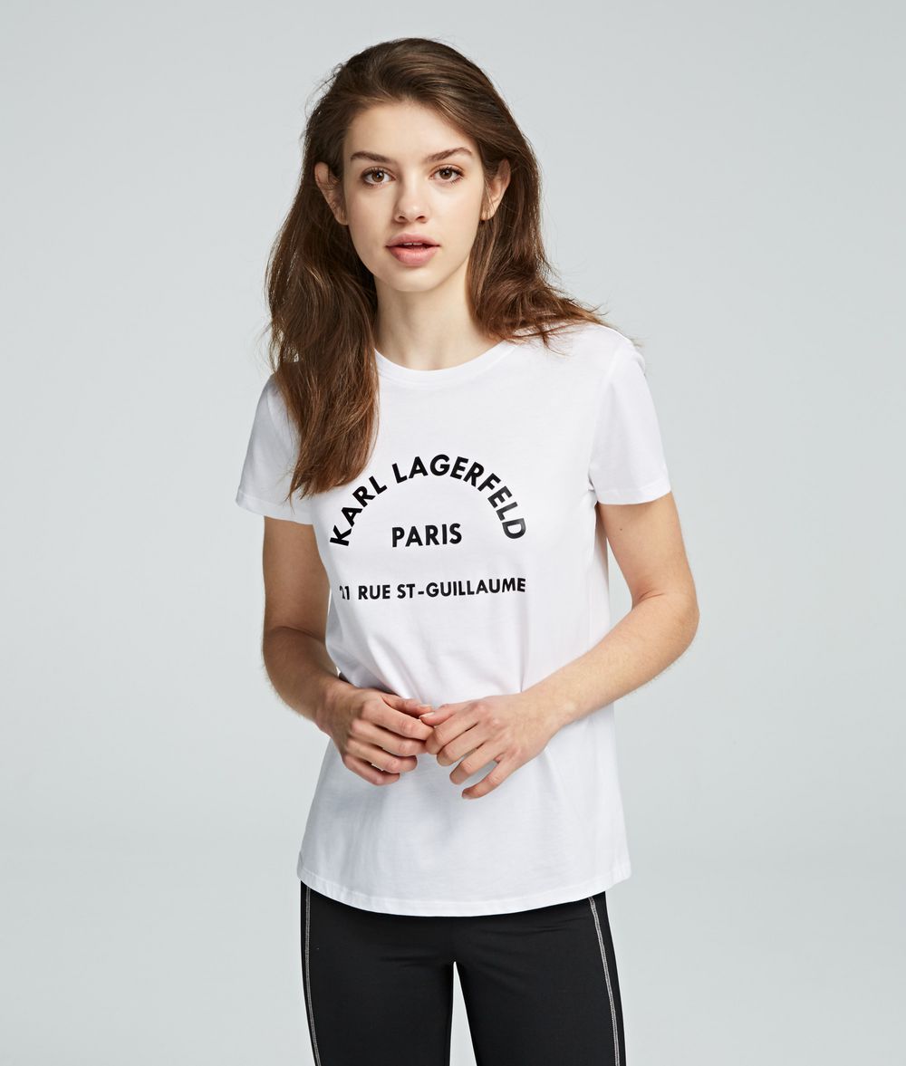 KARL LAGERFELD Address Logo T-Shirt T-shirt Woman f