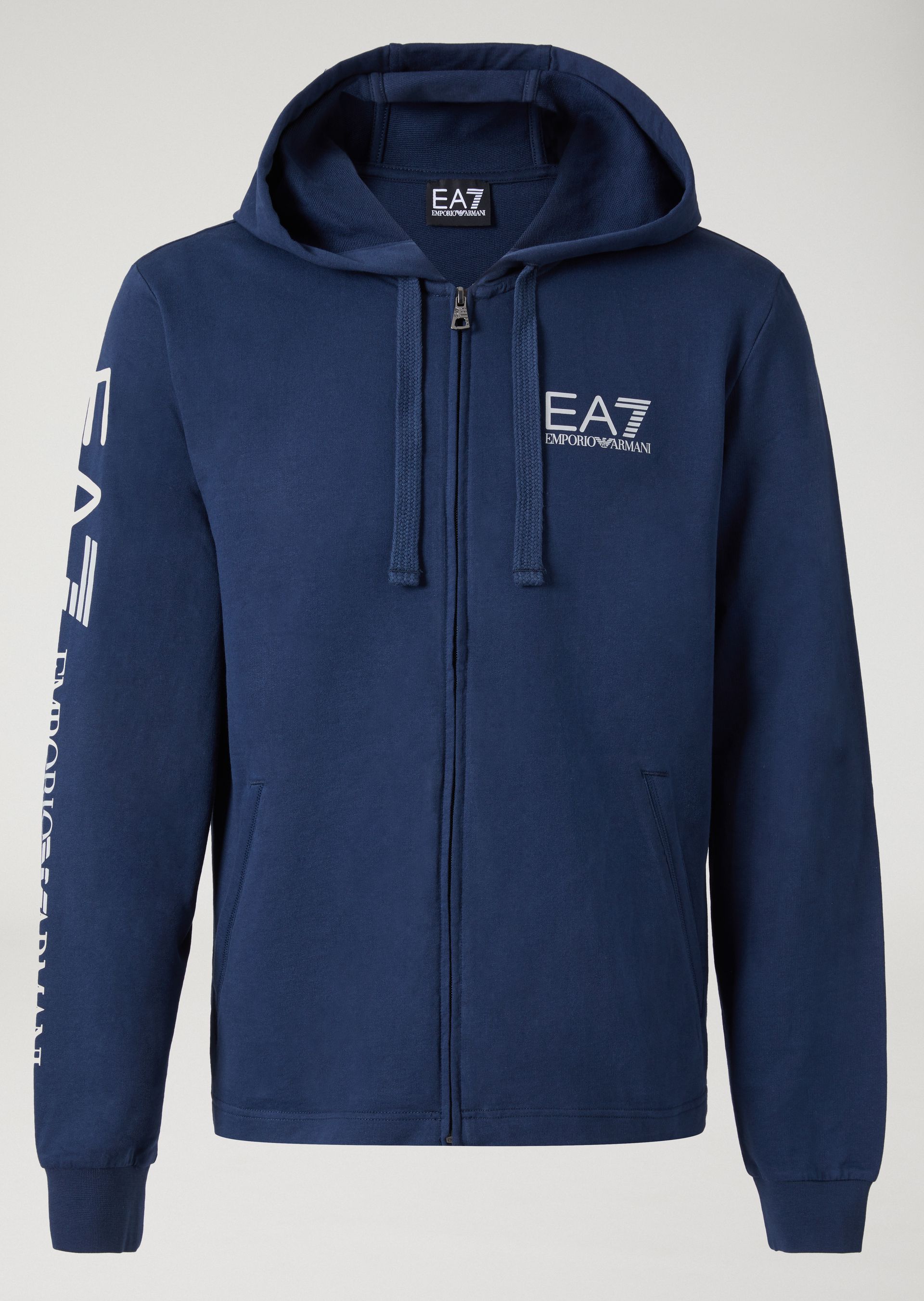 Sudadera de algodón con cremallera Hombre Ea7 Sudadera de algodón con cremallera Hombre Ea7