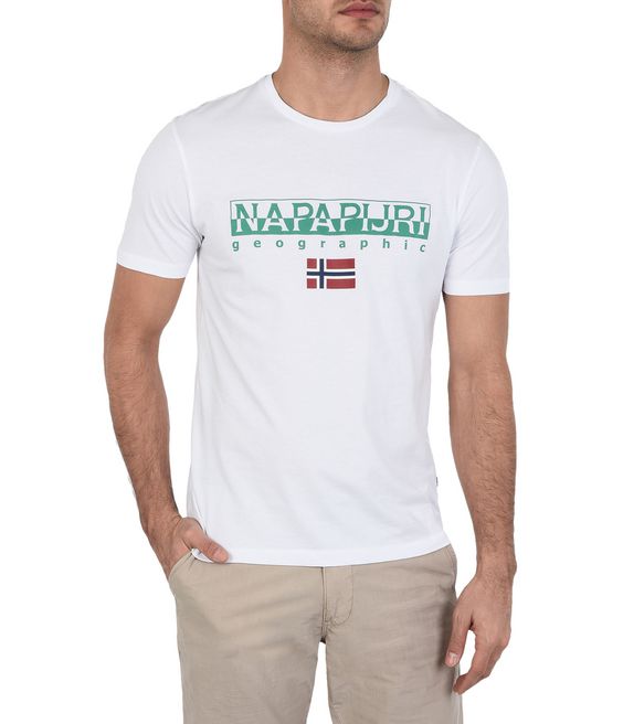 NAPAPIJRI SGREEN Short sleeve T-shirt Man f