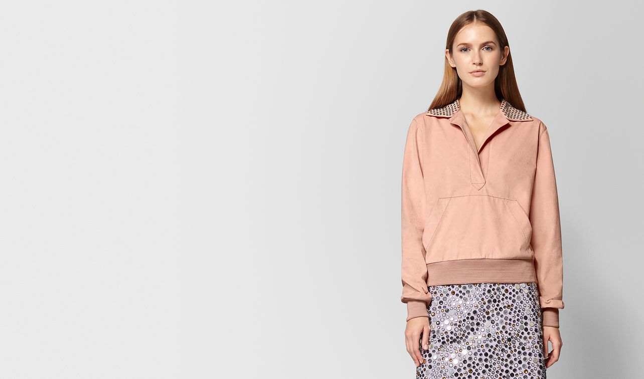 maglia in alcantara peach rose landing