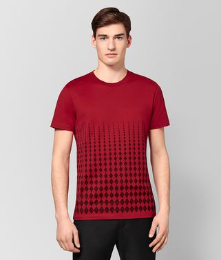 CHINA RED COTTON T-SHIRT