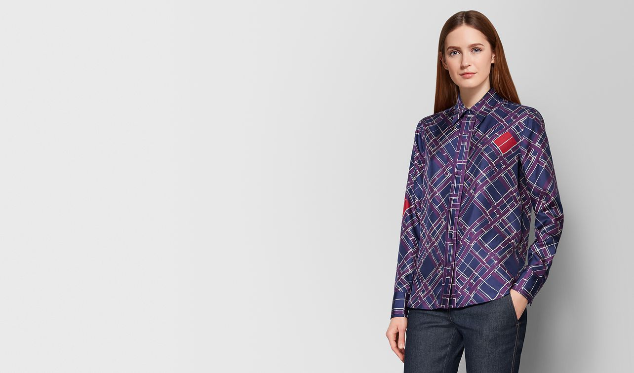 multicolor silk shirt landing