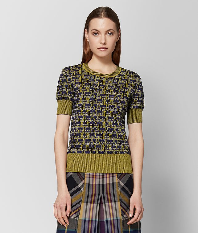 BOTTEGA VENETA MULTICOLOR JACQUARD SWEATER Knitwear or Top or Shirt Woman fp