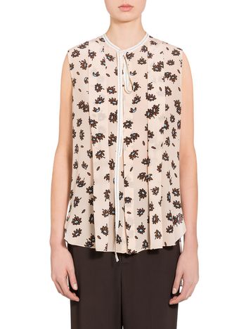 Marni Silk top with Frank Navin Petals print Woman