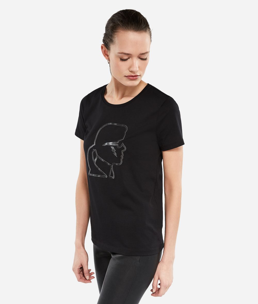 KARL LAGERFELD K/Ikonik Printed T-shirt T-shirt Woman d