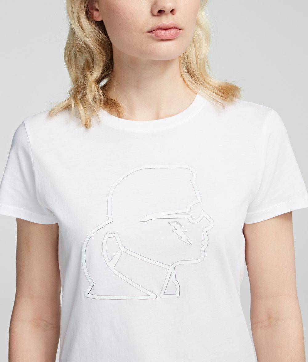 KARL LAGERFELD K/Ikonik Printed T-shirt T-shirt Woman d
