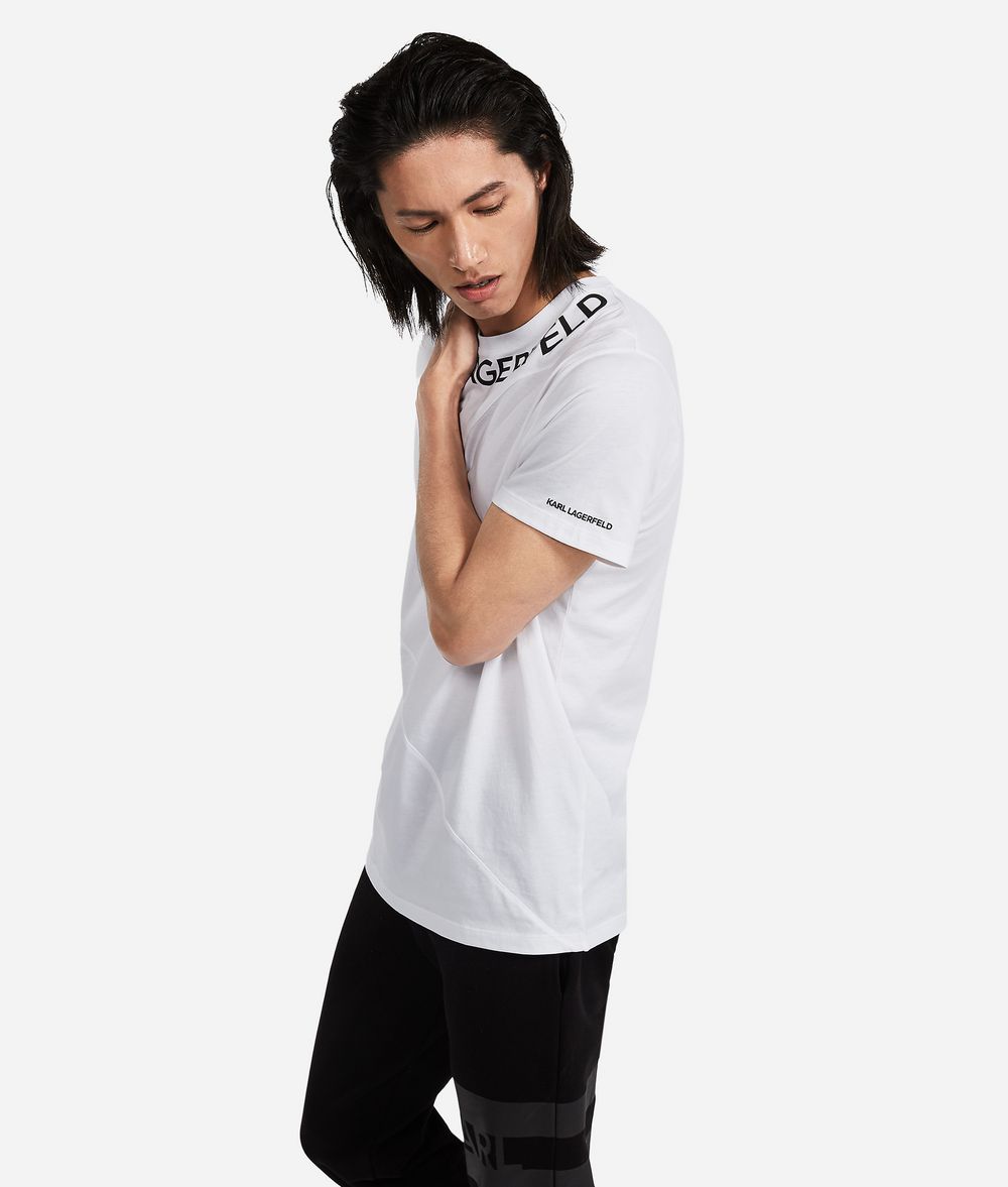 KARL LAGERFELD Panelled Logo T-Shirt T-shirt Man d