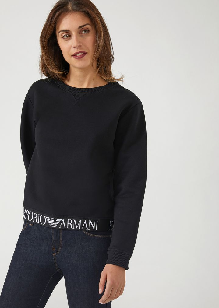 sweatshirt without bottom band