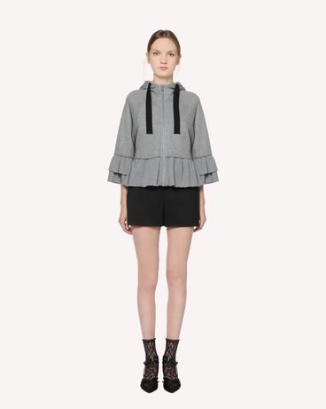 REDValentino Ruffle detail Jersey sweatshirt