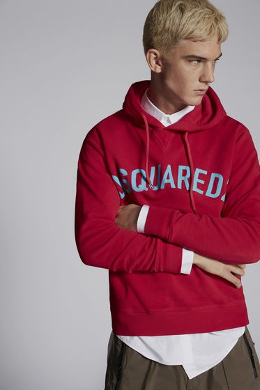 dsquared2 red hoodie