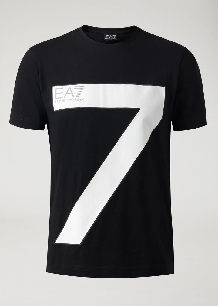 Camiseta de punto elástico con estampado de gran tamaño 7 Camiseta de punto elástico con estampado de gran tamaño 7