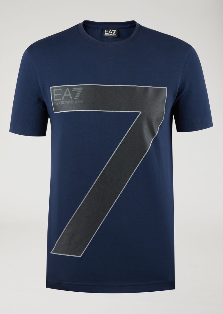 Camiseta de punto elástico con estampado de gran tamaño 7 Camiseta de punto elástico con estampado de gran tamaño 7