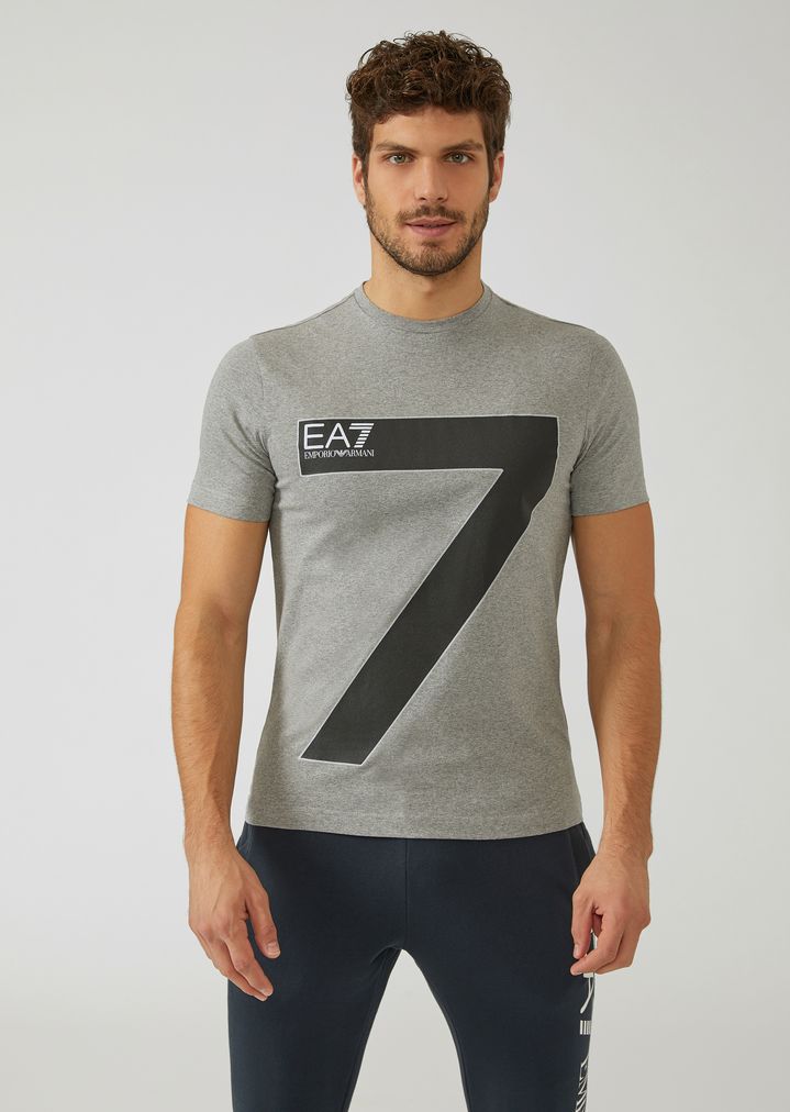 Camiseta de punto elástico con estampado de gran tamaño 7 Camiseta de punto elástico con estampado de gran tamaño 7