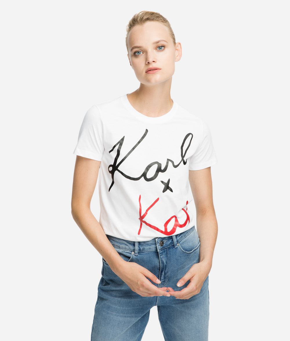 KARL LAGERFELD Karl x Kaia Signature T-Shirt T-Shirt Damen f