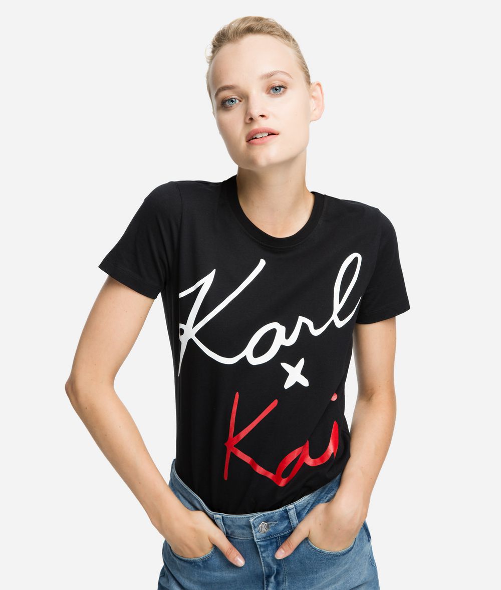 KARL LAGERFELD Karl x Kaia Signature T-Shirt T-Shirt Damen f