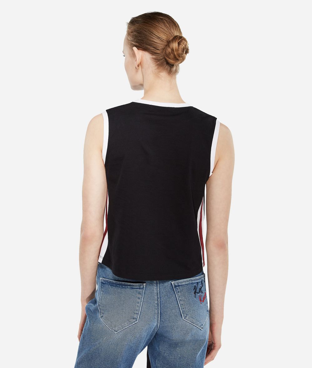 KARL LAGERFELD Karl x Kaia Logo-Tanktop T-Shirt Damen d