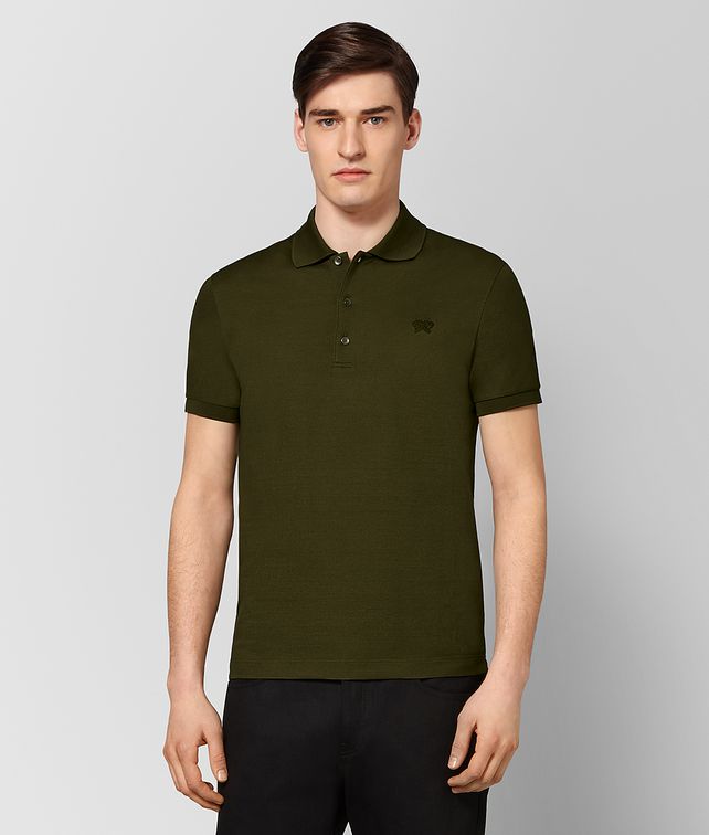 BOTTEGA VENETA MUSTARD COTTON POLO T-Shirt and Polo Man fp