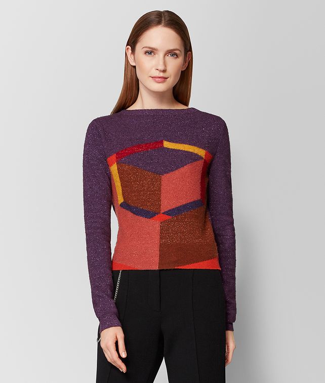 BOTTEGA VENETA GRAPE WOOL SWEATER Knitwear or Top or Shirt Woman fp