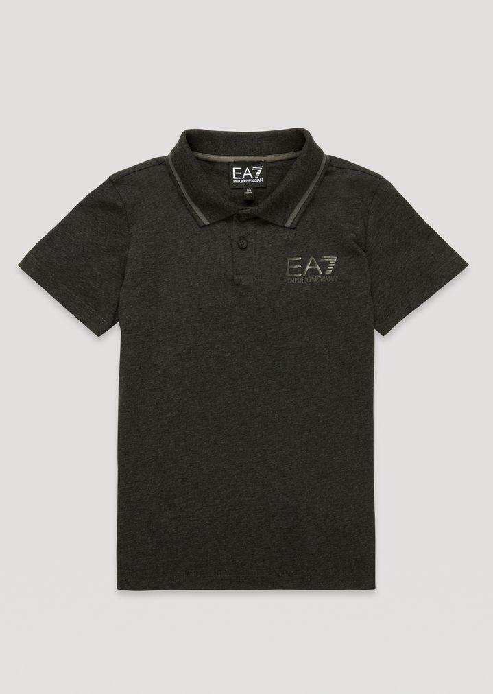 Polo de algodón con logotipo EA7 para niño Polo de algodón con logotipo EA7 para niño