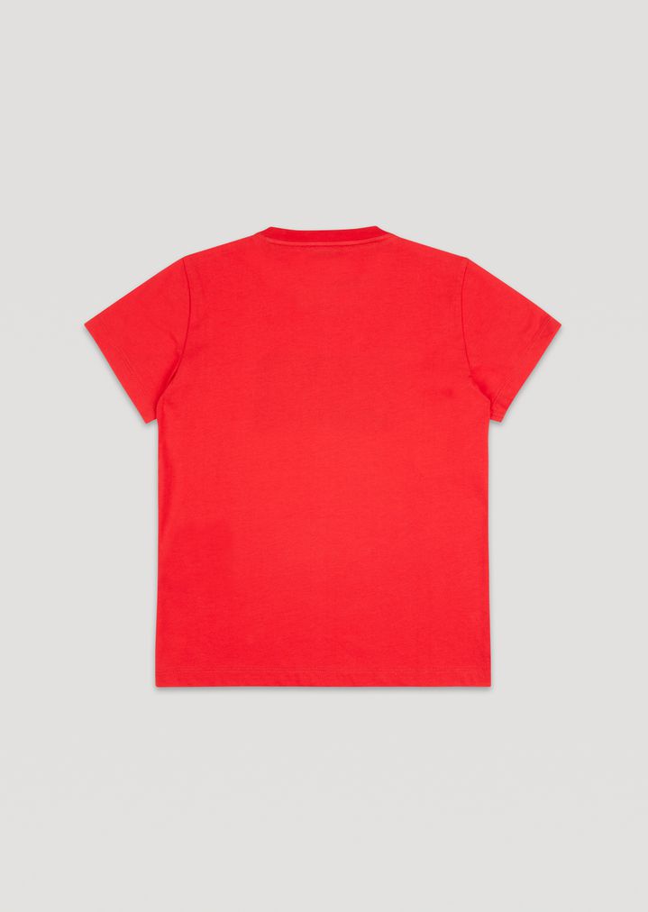 Camiseta de algodón con logotipo EA7 para niño Camiseta de algodón con logotipo EA7 para niño