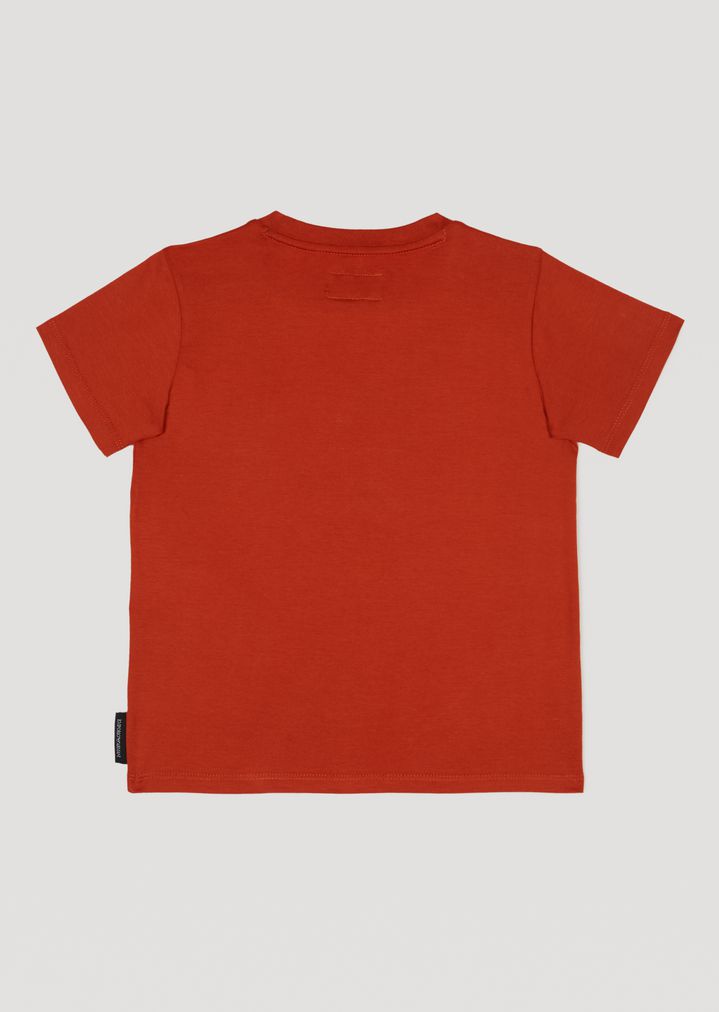 Camiseta de punto de algodón de camuflaje con logotipo Camiseta de punto de algodón de camuflaje con logotipo