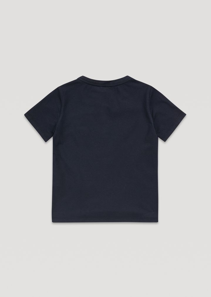 Camiseta con estampado de águila y aplicaciones de tachuelas Camiseta con estampado de águila y aplicaciones de tachuelas