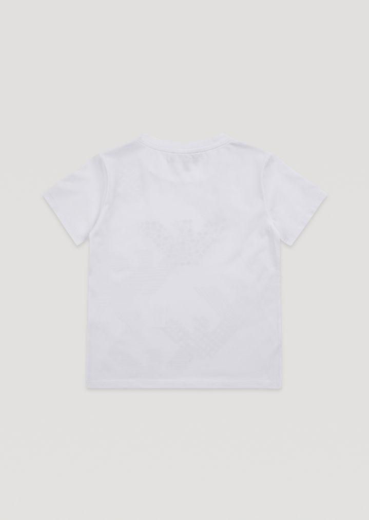 Camiseta con estampado de águila y aplicaciones de tachuelas Camiseta con estampado de águila y aplicaciones de tachuelas